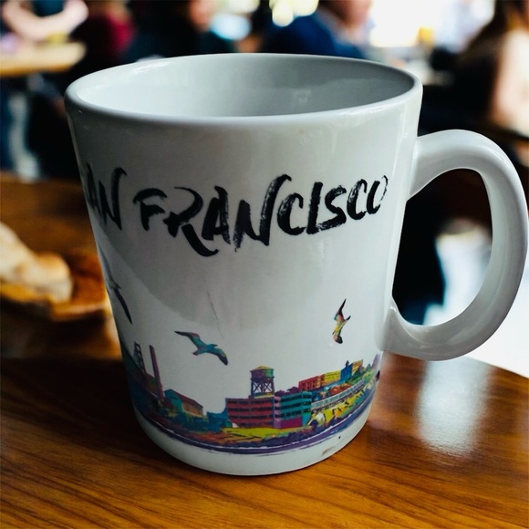 San Francisco Skyline Mugs - Blue and White - Picture 4 of 5